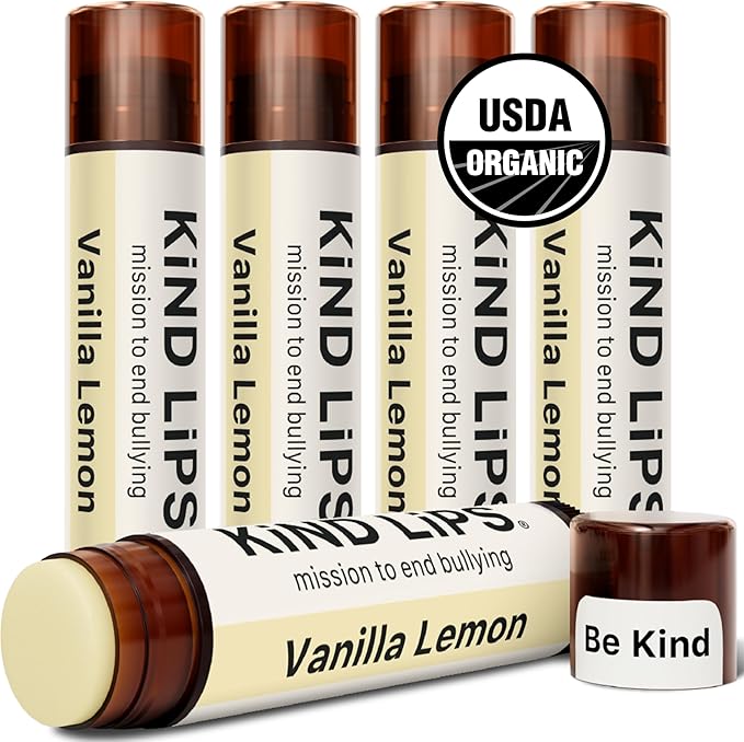 Kind Lips LIP BALM - NOURISHING & MOISTURIZING LIP CARE FOR DRY LIPS MADE FROM SHEA BUTTER, BEESWAX WITH VITAMIN E | VANILLA LEMON FLAVOR | 0.15 OUNCE (PACK OF 5) - Image 5